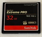 Sandisk Extreme Pro Compactflash Memory Card 32gb With Lifetime Warranty