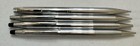 Four  4  Chrome Ballpoint Pen   Pencil Lot - Sheaffer White Dot  Quill  Cross