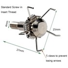 12pcs 100 Grain Small Game Broadheads Judo And Hammer Mixed Broadhead Screw Tips