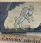 Vtg Hand Painted Folk Art Slovenian Beehive Front Board Goat  Farmer Tradesman
