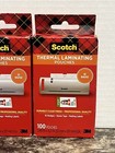 2 Boxes  200 Total  Scotch Thermal Laminating Id Badge Pouches 5mil