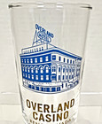 Vintage Overland Hotel Casino Reno Nevada Souvenir Drink Glass Tumbler 4 3 4 
