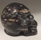 48 5mm Natural Rhodonite 80g Quartz Hand Carved Crystal Skull Realistic Healing
