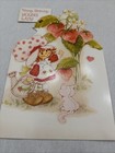 Strawberry Shortcake Birthday Card Vintage 