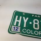 Colorado License Plate Farm With 1996 Sticker    Hy-8280