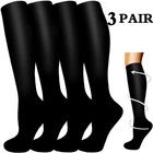  3 Pairs  Compression Socks 10-15 Mmhg Graduated Support Mens Womens S m l xl   
