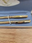 Centennial Pen Pencil Set Mechanical Ball Point Gold Tone Original Box Vintage