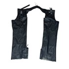 Vtg Harley Davidson Mens Pigskin Leather Motorcycle Chaps Xl Black Riding Gear