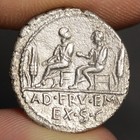 Saturn Denarius 100bc Ancient Roman Republic Silver Coin Caepio Quaestors Rome
