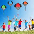 4   Hand Throwing Mini Soldier Play Parachute Kids Educational Outdoor Games Toys