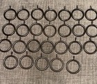 Metal Curtain Rings Bronze Matt Finish 26 Pieces 2    Opening