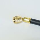 Yellow Jacket 15072 Plus Ii 1 4  Hd Black Charging Hose 72  Hca Straight X Angle