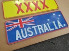 Australian Souvenir License Plate 14  X 5 25  Wall Hangings Lot Of Six