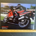 Vtg Kawasaki Ninja 1000r Motorcycle 1986 85 Color Glossy Sales Brochure Specs
