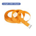 Grosgrain Ribbons 25 Yards 3 4 Inch  Orange With White Dots Ribbon Bow