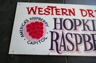 12  X 44  Metal Sign Western Dressing Hopkins Mn Raspberry Festival Lot 25-5-a