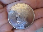Vtg Henry Dodge  State Of Wisconsin Senator  Us Senate  1848  Coin