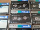 Lot Of 10 Sony Video 8 8mm Video Cassette Tapes For Camcorders P6-120mp