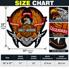Motorcycle Eagle Embroidered Patch Biker Jacket Vest Back Iron On Sew On Badge