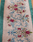 Rare Antique Nainn Signed 3  X 21  Hand Knotted Wool Long Runner Rug Excellent