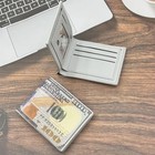 100 Dollar Bill Print Bifold Wallet Novelty Money Graphic Slim Card Holder