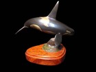 Limited Edition Randy Puckett Bronze Orca Sculpture  1985 