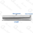 Expansion Spring Tension 304 Stainless Steel Without Hook Wire Dia 0 8mm-1 5mm