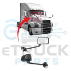 2018   2026 Mack Anthem Passenger Side Hood Mirror Paint To Match Black   78645624