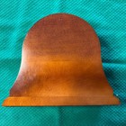 Chelsea Brass Shipstrike Bell Clock With Wooden  mahogany   Stand