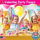 40 Pcs Valentine Exchange Gift Sticky Hands Heart For Kids Goodie Bag Stuffer