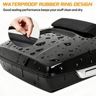 Razor Trunk Pack Slim Backrest Mount Rack For Harley Touring Road Glide 14-26