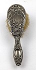 Sterling Silver Antique Hair Brush 1890 Whiting Dresden Pattern 7 5  Long  4236