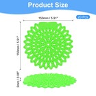 20pcs Urinal Screen Deodorizer  Anti-clogging Odor Freshener Urinal Cakes  Green