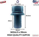 12 Pack 33mm M22-1 5 X 39mm Sleeve Wheel Lug Nut M22-1 5x39mm Skirt Flange
