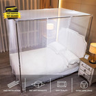 White Mosquito Net Tent For Bed   one Side Opening Canopy Netting Curtain Net For 