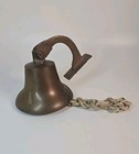Brass Bell Ship Nautical Maritime Boat Decor Wall Mount
