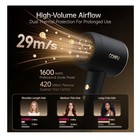 Confu Ionic Hair Dryer 1600w Plasma Diffuser Blow Dryer Black New