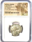 Attica Athens Athena Owl Ar Tetradrachm Silver Coin 440-404 Bc - Ngc Choice Xf