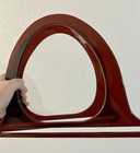 Vintage Purse Handles Macrame Crafts Sewing Brown Hard Plastic Lucite 