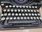 Working Antique  1920   s Underwood Standard Portable Typewriter 4 Bank Glass Key