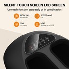 Shiatsu Foot Massager With Heat  Deep Kneading   Gentle Air Compression For F   