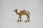 Vintage Solid Brass Camel Figurine Mid Century Decorative Brass Animal Sculpture