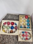 Lot Of 34 Vtg Mercury Glass Mixed Ornaments Shiny Brite Made Usa Christmas  read