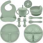 Silicone Baby Feeding Set   Baby Led Weaning Supplies Includes Suction Bowls    