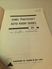 Original Sams Photofact Auto Radio Series Service Repair Manual Book Ar-211