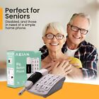 Big Button Corded Landline Phone For Seniors With Non-slip Grip  Easy-to-use
