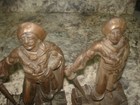 Vintage Antique Pirate Buccaneers Bookends  heavy Metal Book Ends Neat