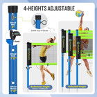 Portable Volleyball   Badminton Combo Net Set With 2 Nets  20ft And 32ft 