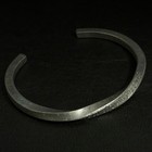 Navajo Silver Bangle Bracelet Vintage Style Dark Silver Stainless Steel