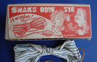 Rare Vintage 1950s Snake Bow Tie Gag Magic Joke Fake Prank Novelty Read 